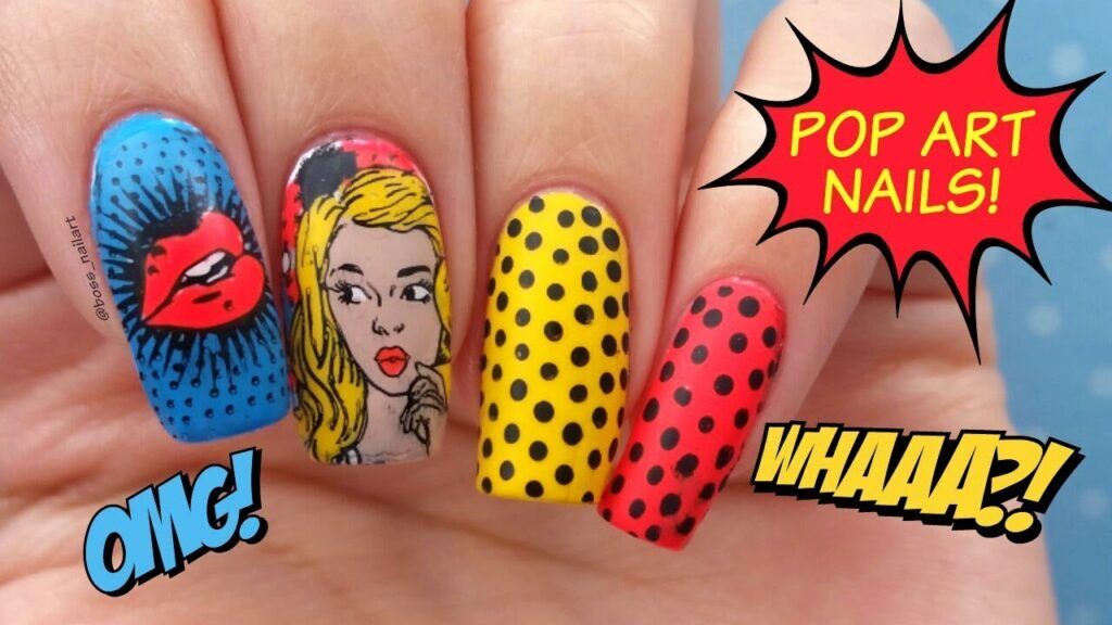 Xu hướng vẽ Nail Pop Art - Móng tay nghệ thuật đại chúng đẹp nhất cho bạn cho mùa này