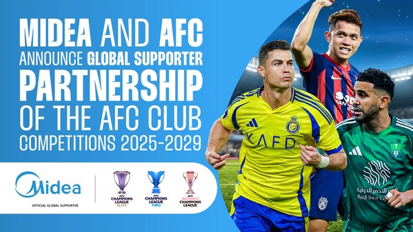 Midea Trở Thành Đối Tác Toàn Cầu Của Các Giải Đấu Cấp Câu Lạc Bộ Do AFC Tổ Chức